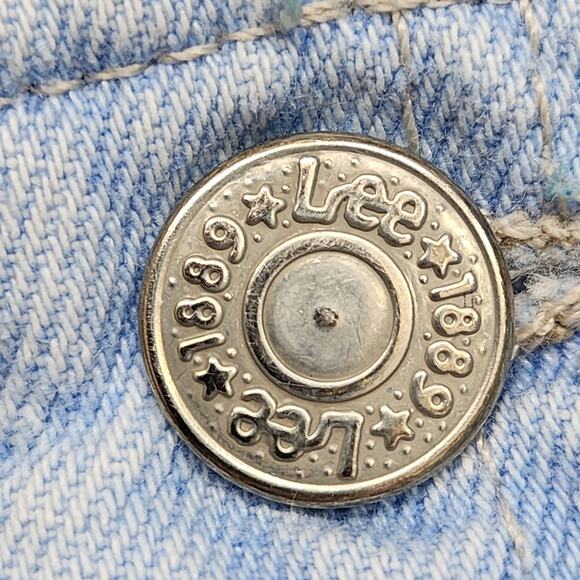 Vintage 90s LEE Jeans Womens 34X33 Blue High Rise Bareback Tapered Baggy Loose - Picture 3 of 12